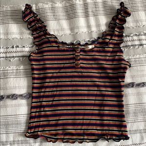 Striped Crop Top